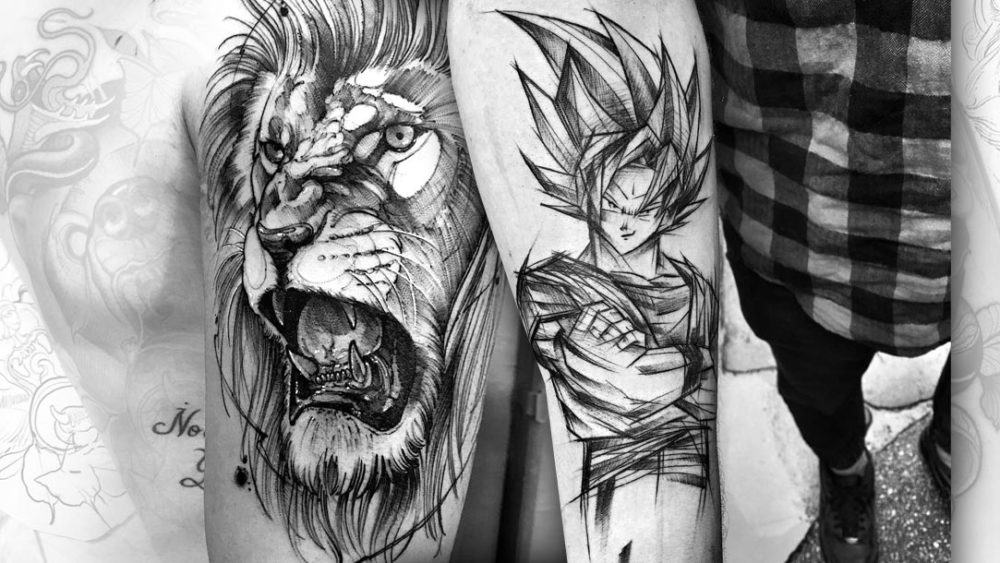 Sketch Style Tattoos - Tattoo-Kunst der ganz besonderen Art - Tattoo Spirit