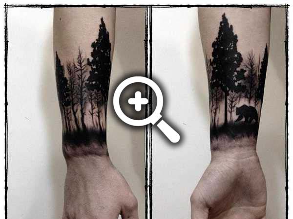 Beeindruckende Bäume Tattoo Spirit