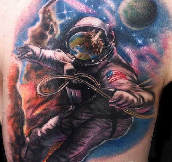 Die Welt Der Mutigen Astronauten Tattoo Spirit