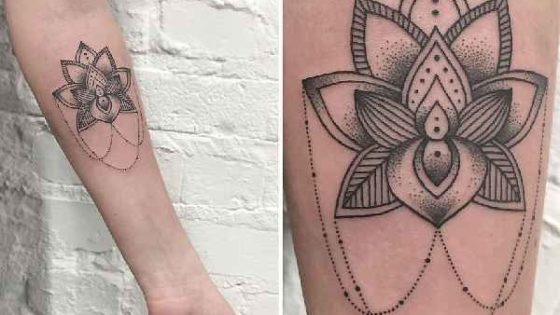 Tattoo, Idee, Blume, Unterarm