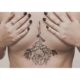 Tattoo, Idee, Blume, Underboob, Brust
