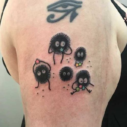 Soot Sprites von Studio Ghibli Tattoo Spirit