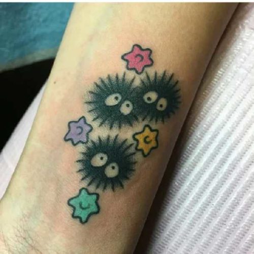 Soot Sprites von Studio Ghibli Tattoo Spirit