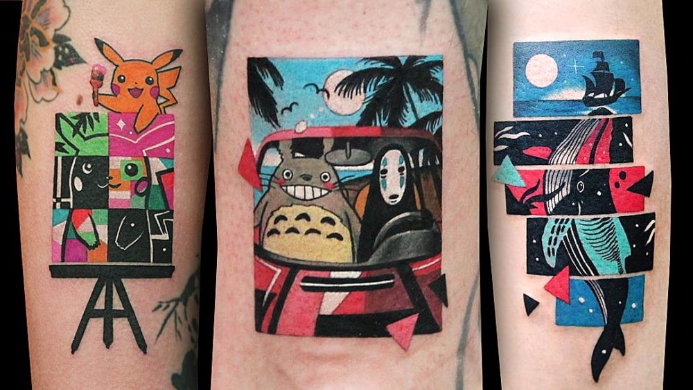 Tattoo, Idee, Manga, Newschool, Comic, Totoro, Pokemon, Wal, Schiff