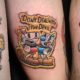 Tattoo, Idee, Aufnäher, Simpson, Homer, Walt Disney, Lettering