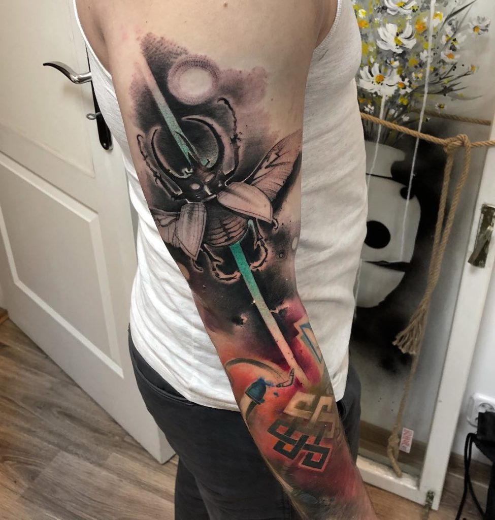Dark Watercolor mit Lukasz Bam Kaczmarek Tattoo Spirit