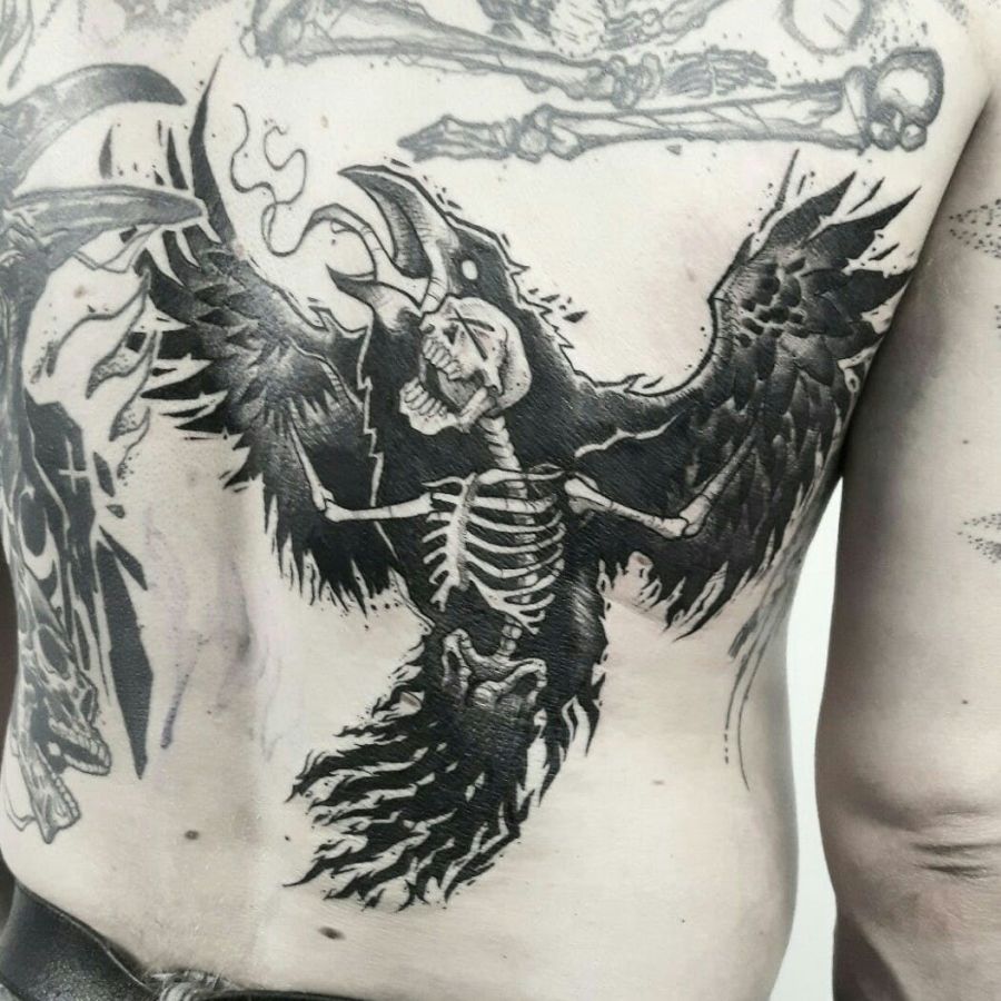 Die Mythologie Der Raben Tattoos Tattoo Spirit