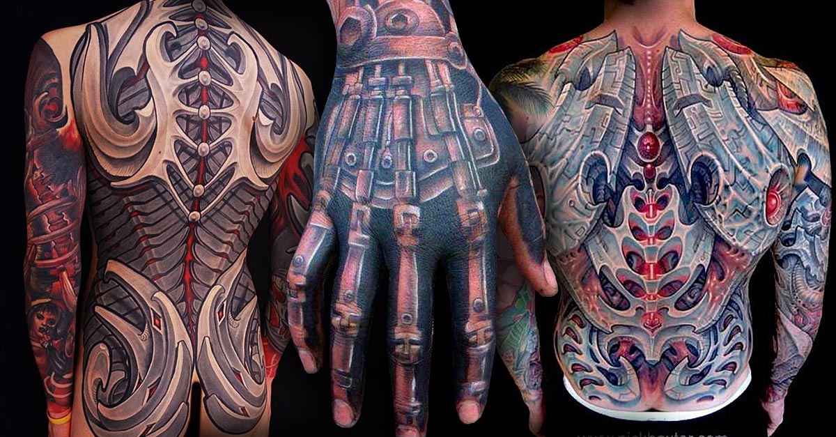 Tattoo horror biomechanik