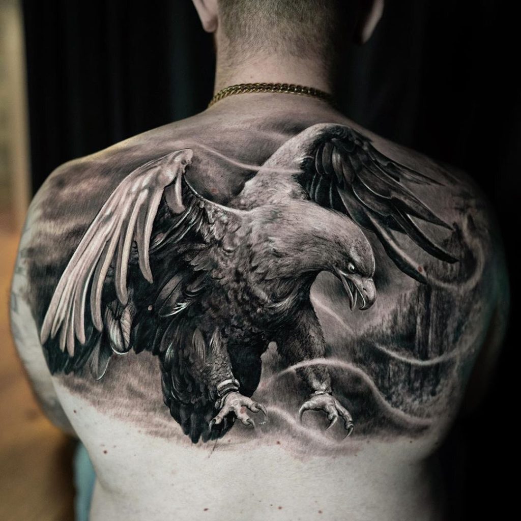 Motive rücken tattoo mann Engel Tattoo