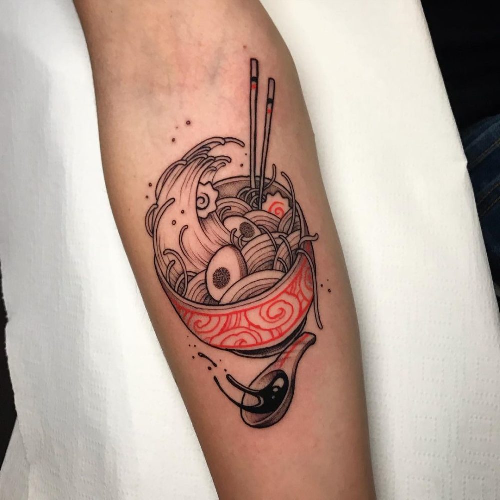 30 originelle Ramen Tattoos für Feinschmecker Tattoo Spirit