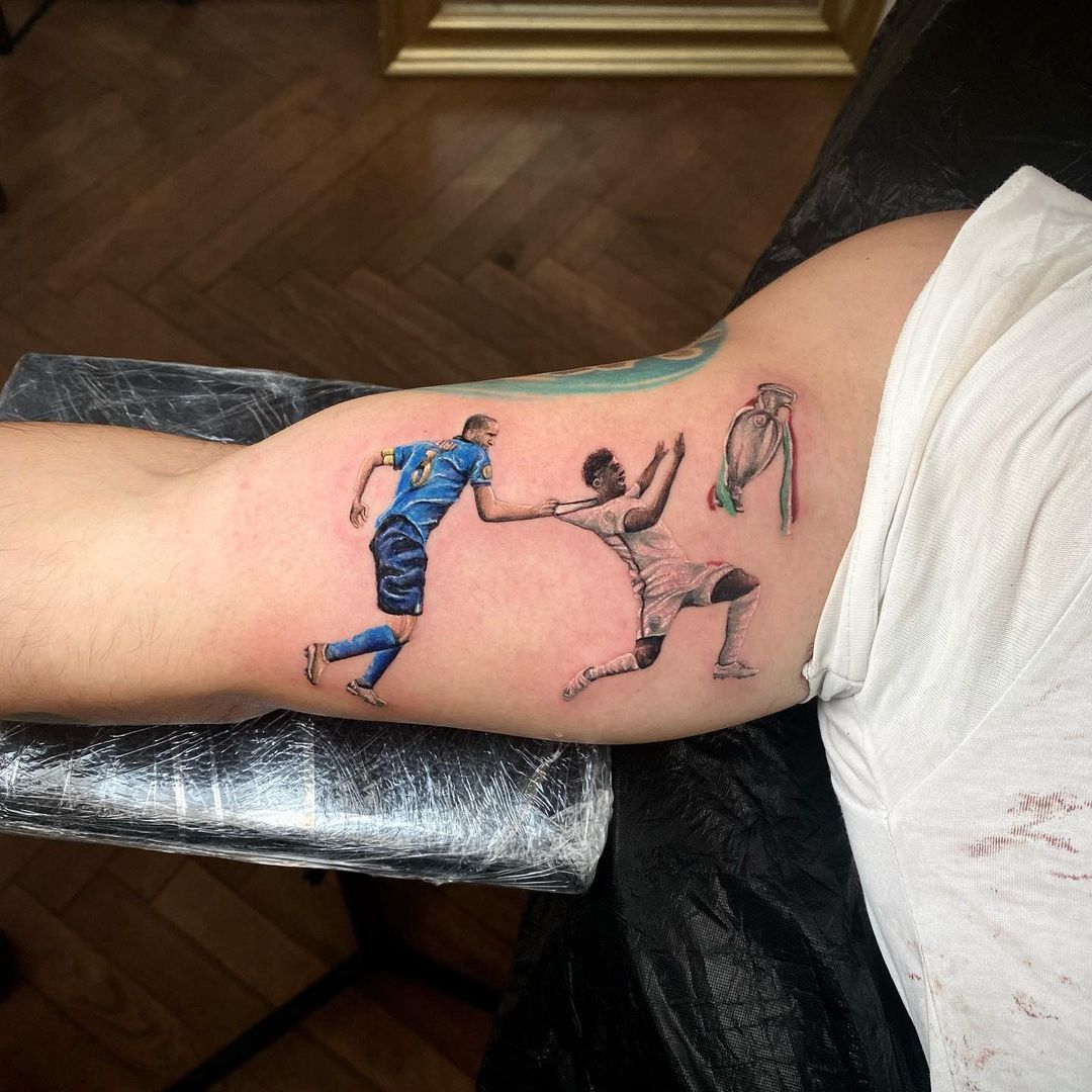 Das kuriose Fussball Tattoo mit Chiellini Tattoo Spirit