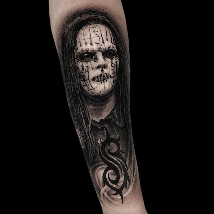 Dark Art  OakTattoo   Minha homenagem a Joey Jordison tattoo