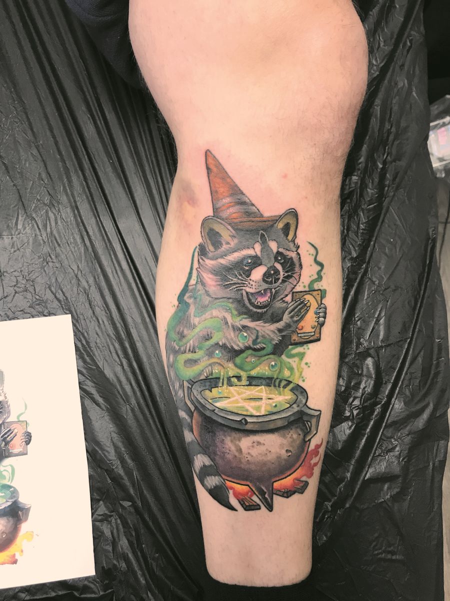 Skull of Crow in Forchheim Tattoo Spirit