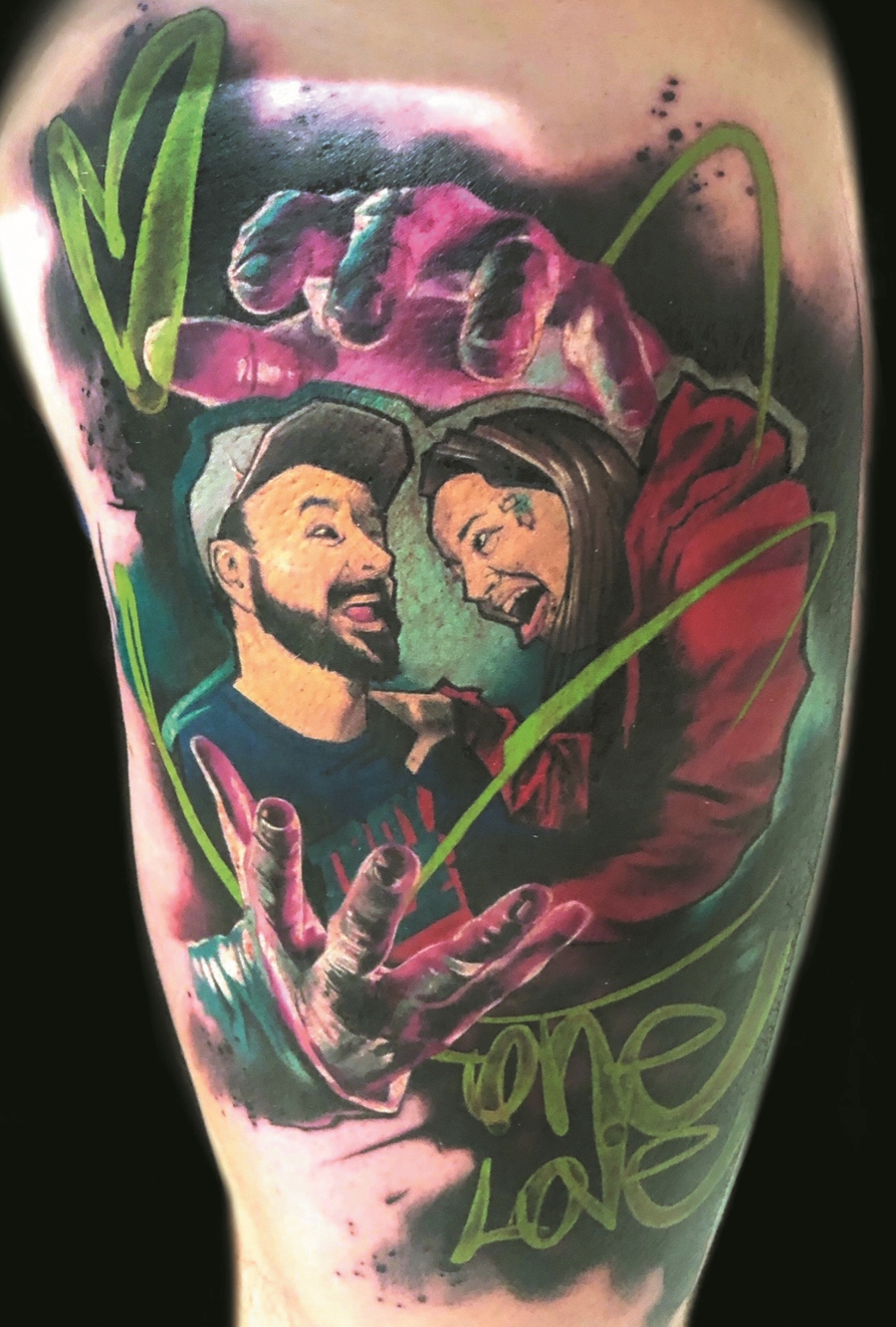 Sandra Green Tattoo by Pandaeffekt Tattookunst in Heilbronn Tattoo Spirit